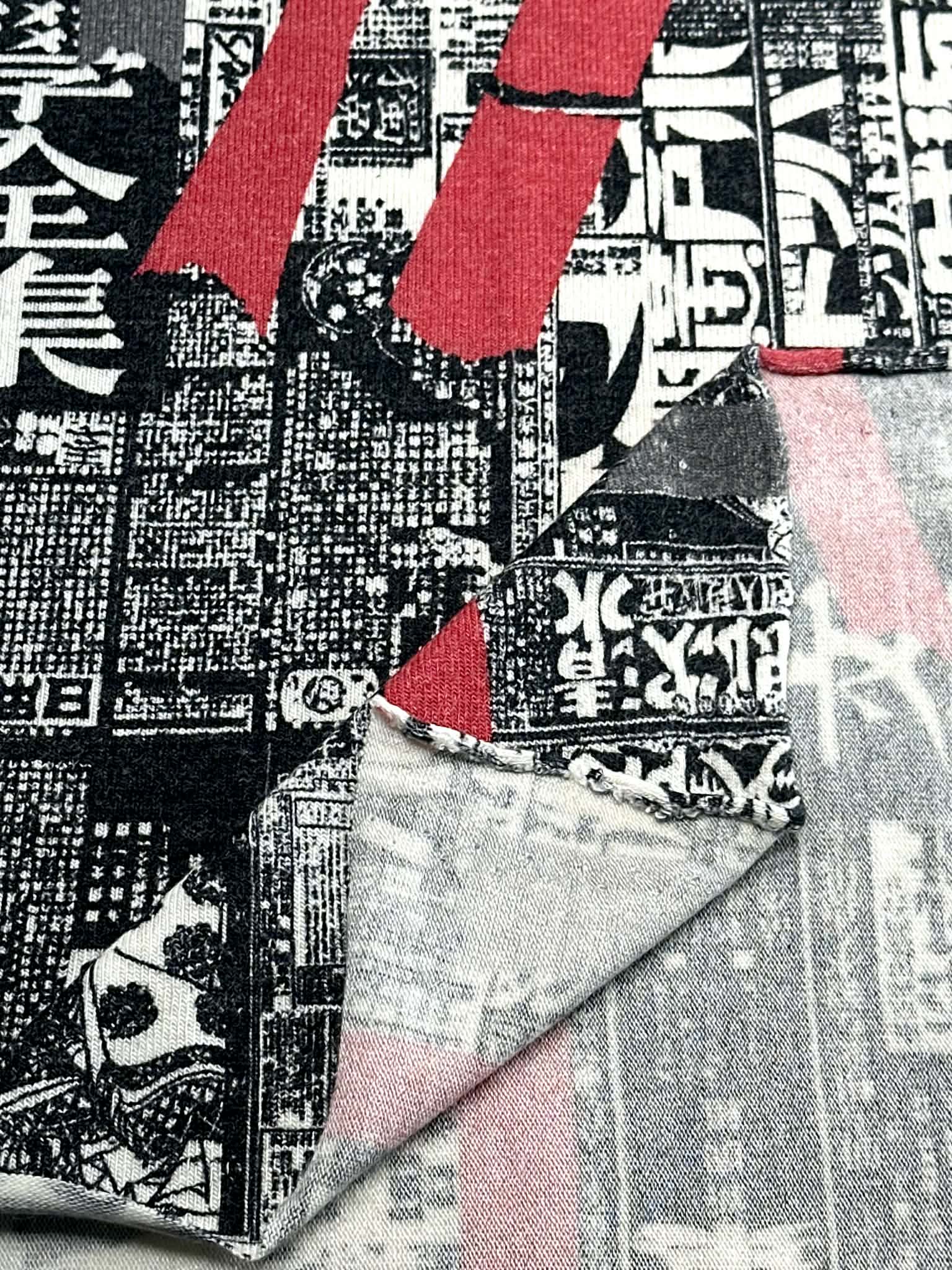 (SWEATER KNIT) NEWSPAPER PRINT