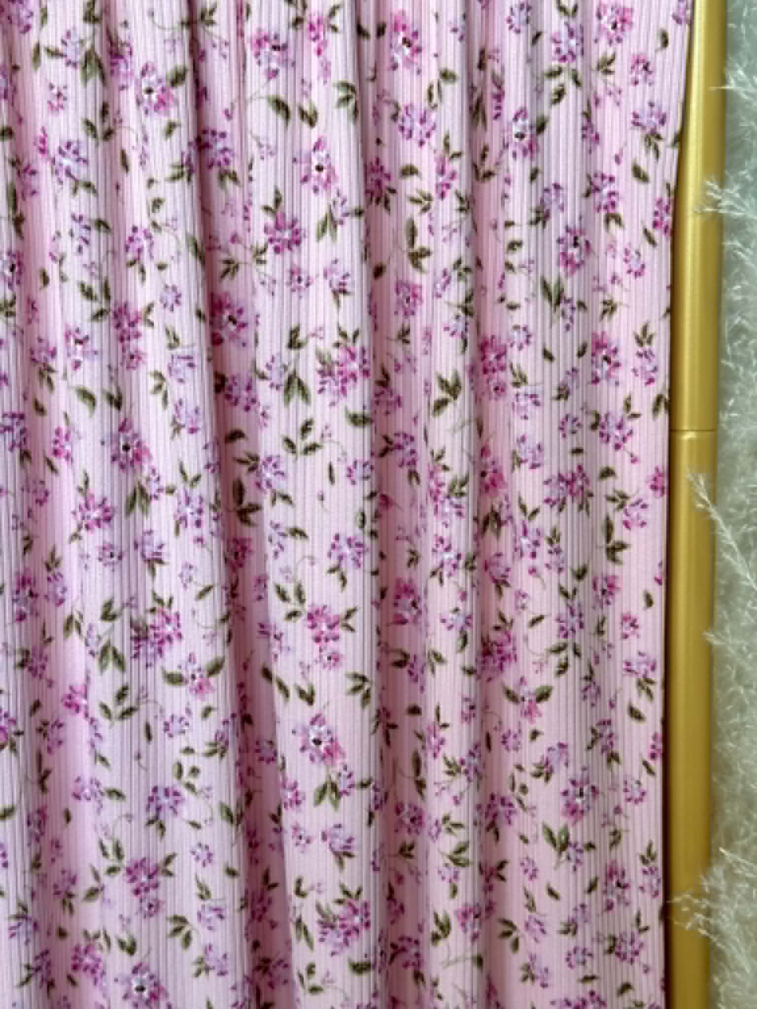 (4X2 RIB) MAGENTA FLORAL PATTERN ON PINK