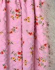 (DOUBLE GAUZE) FLORAL ON PINK