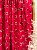 (SWIM) RED PAISLEY PATTERN