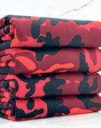 (DBP) RED, BURGUNDY AND BLACK CAMOUFLAGE