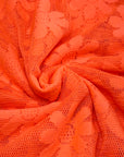 (LACE) BRIGHT ORANGE DAISIES