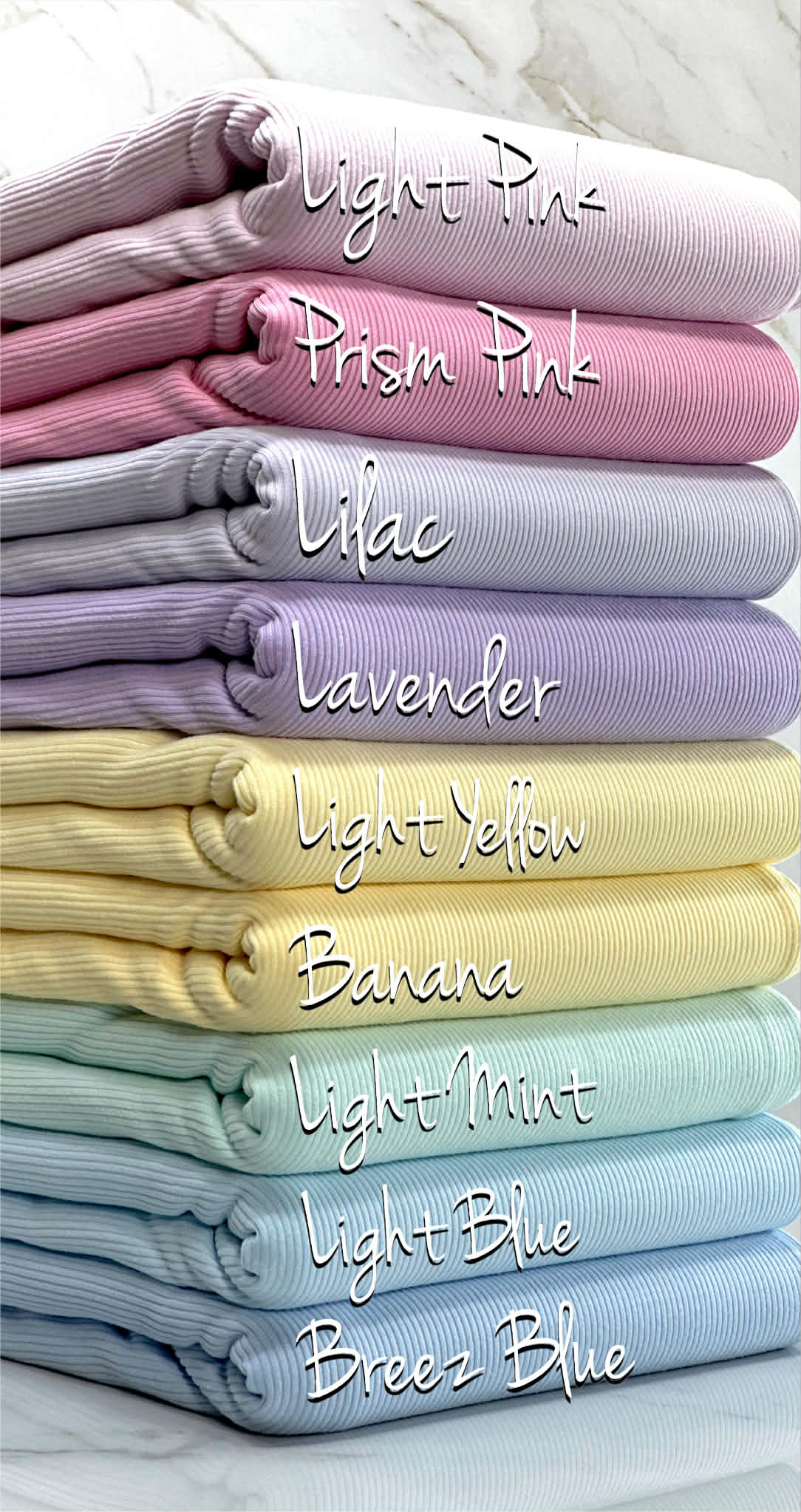 (2X2 SUPER COTTON FEEL RIB) LIGHT YELLOW (1)