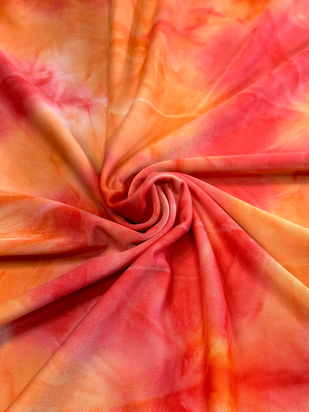 (SWIM) RED AND ORANGE TIE DYE