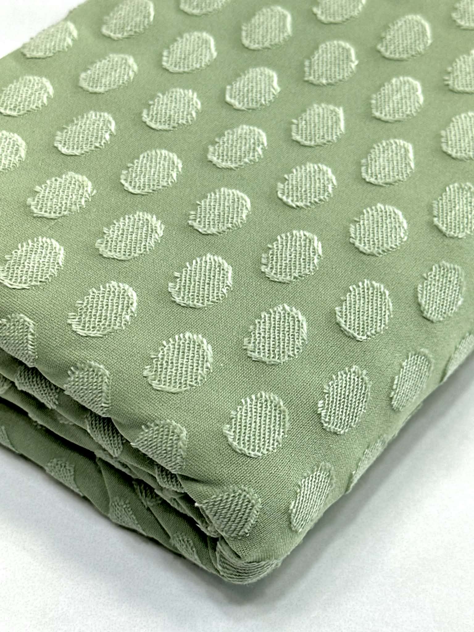 (KNIT) DOTS ON SAGE