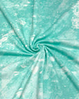 (DOUBLE BRUSHED POLY DBP ) MINT AND OFF WHITE SPLASH