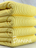 (GOLDEN RIB KNIT) BANANA