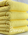 (GOLDEN RIB KNIT) BANANA