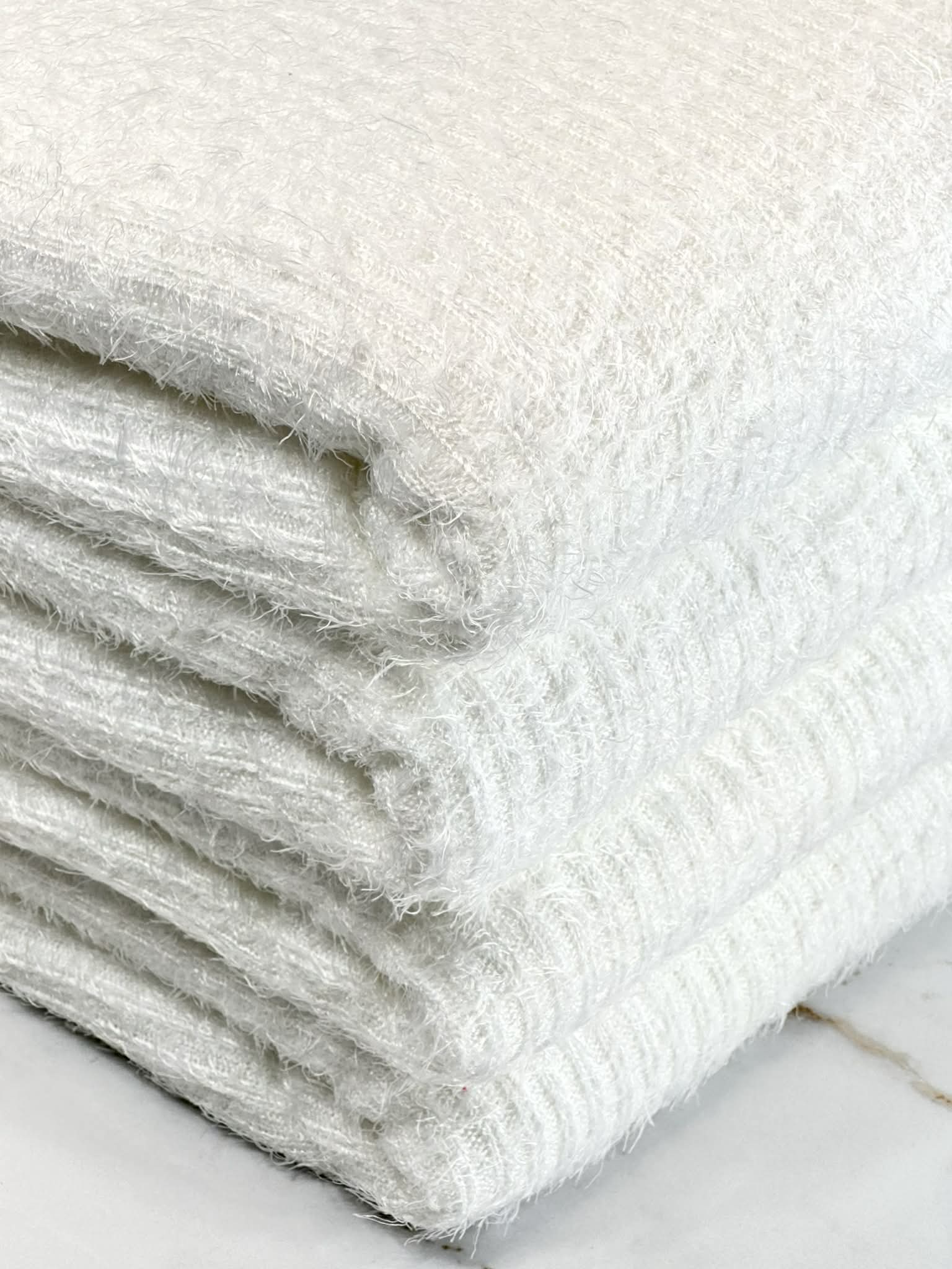 (MOHAIR RIB) IVORY