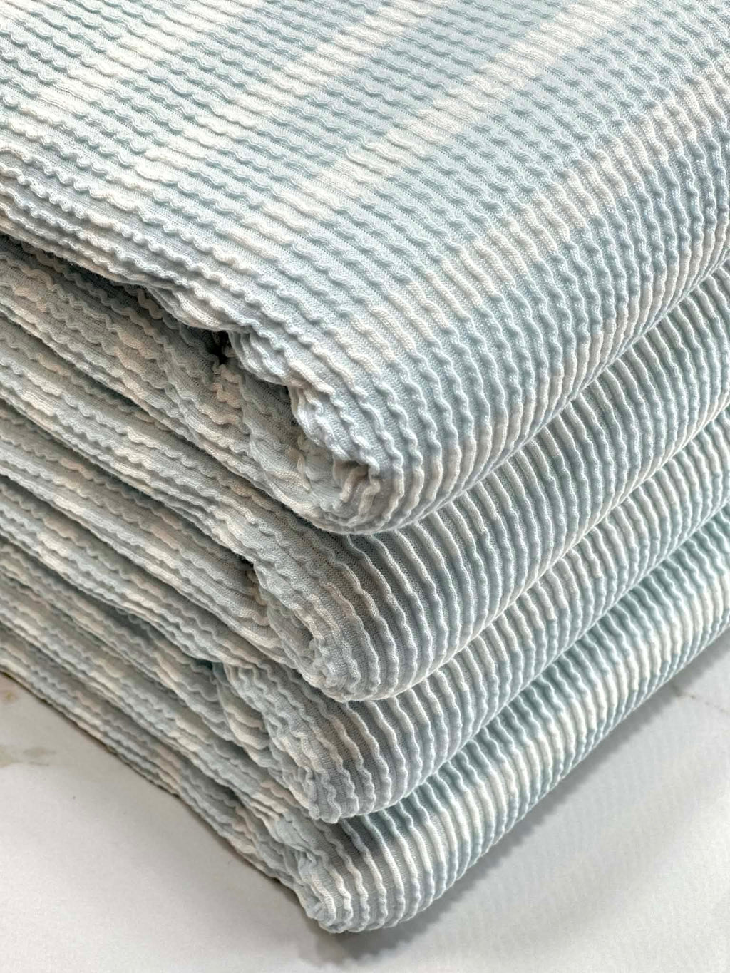 (URBAN RIB) STRIPES ON BABY BLUE
