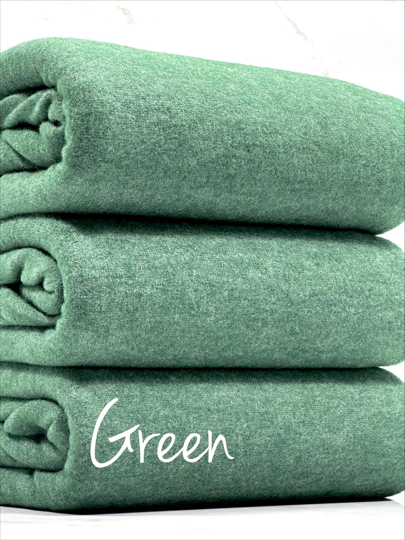 (BRUSHED SWEATER KNIT) GREEN
