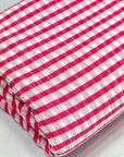 (CRINKLE) PINK AND OFF WHITE GINGHAM(3)