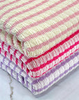 (GUAPO STRIPE) PINK STRIPES ON CREAM