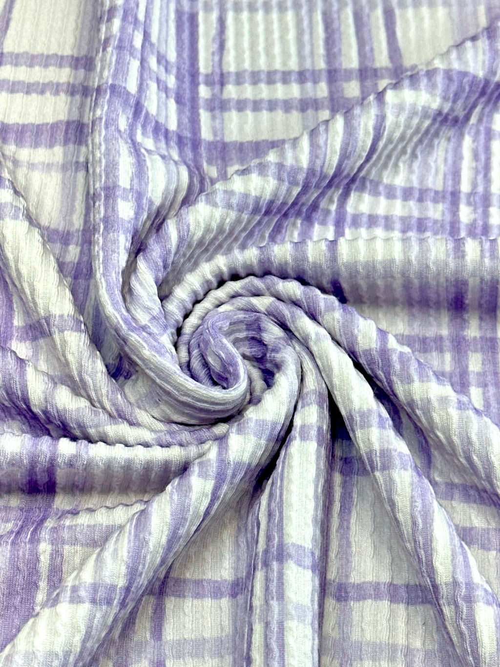 (URBAN RIB) LAVENDER PLAID ON LILAC
