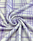 (URBAN RIB) LAVENDER PLAID ON LILAC