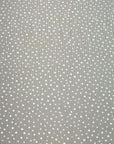 (4X2 RIB) TINY OFF WHITE POLKA DOTS ON TAUPE