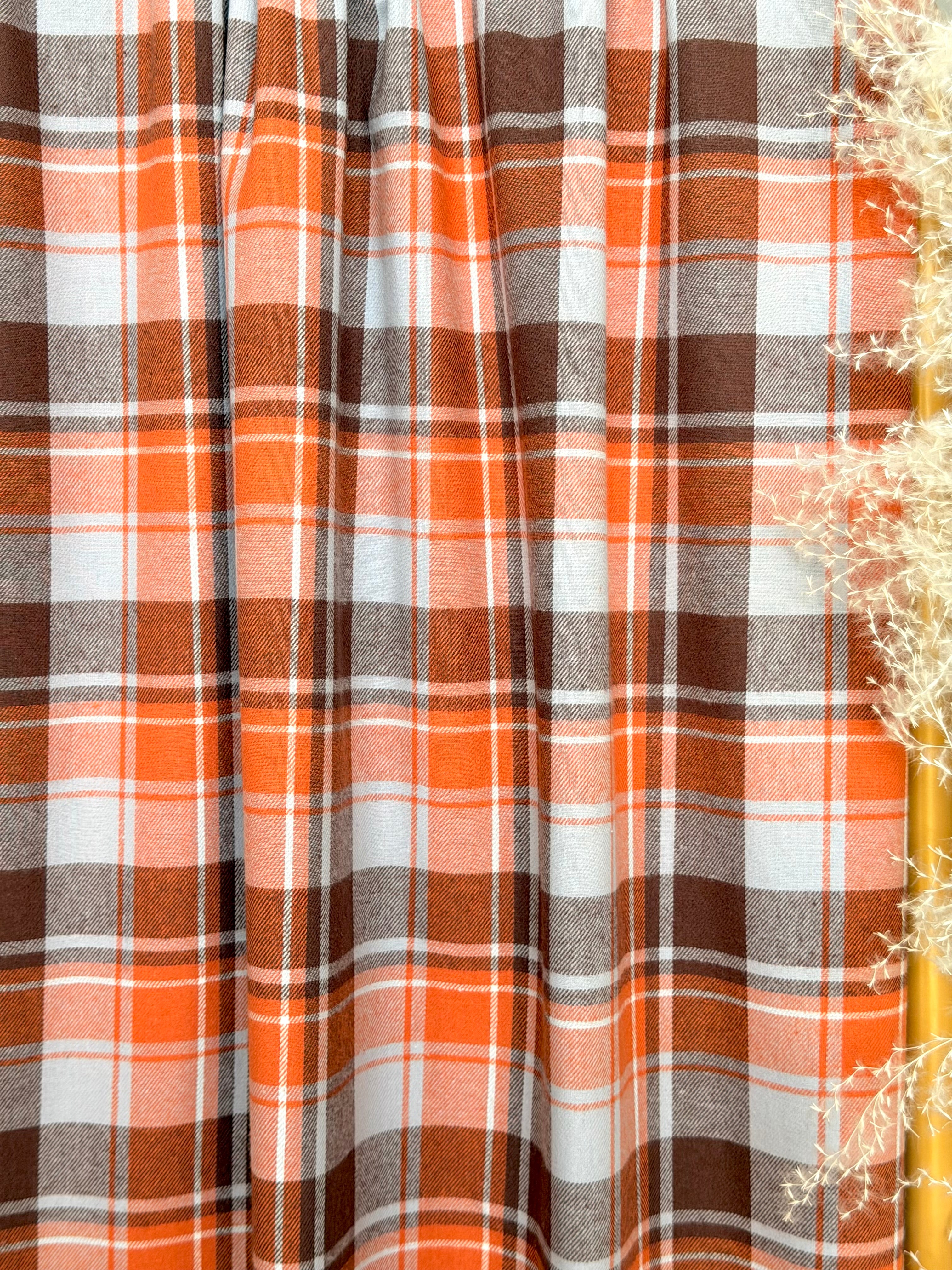 (COTTON FLANNEL) FALL PLAID