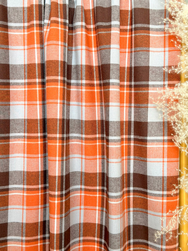 (COTTON FLANNEL) FALL PLAID