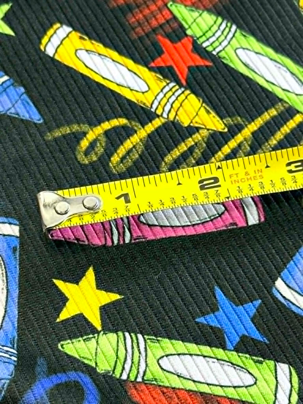 (4X2 YUMMY RIB) COLORFUL CRAYONS AND SCRIBBLES ON BLACK (1)