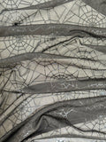 (MESH) METALLIC BLACK SPIDERWEBS