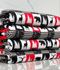 (DBP) BLACK BEAR, REINDEERS AND CHECKERED ON OFF WHITE