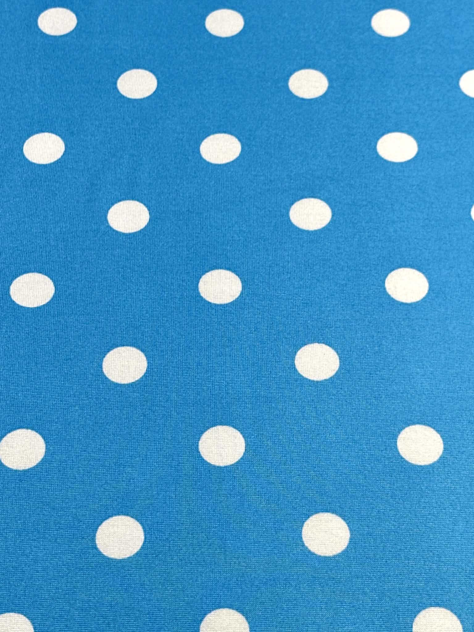 (DBP) OFF WHITE POLKA DOTS ON BLUE