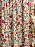(CREPE KNIT) FLOWERS ON TAUPE