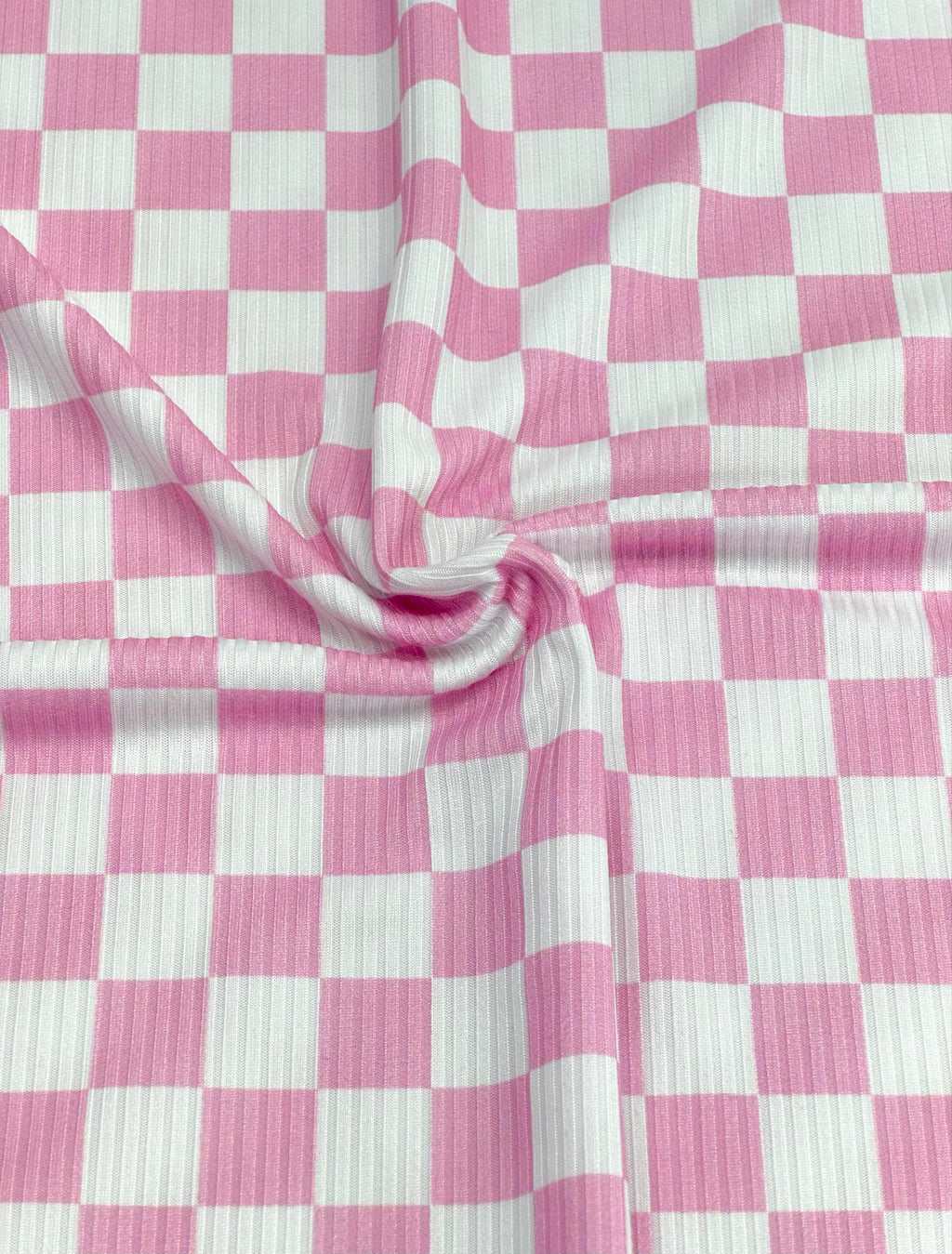 (YUMMY RIB) BABY PINK AND OFF WHITE CHECKERED (1)