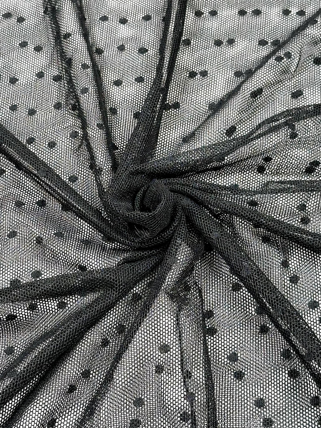 (MESH) TINY BLACK DOTS
