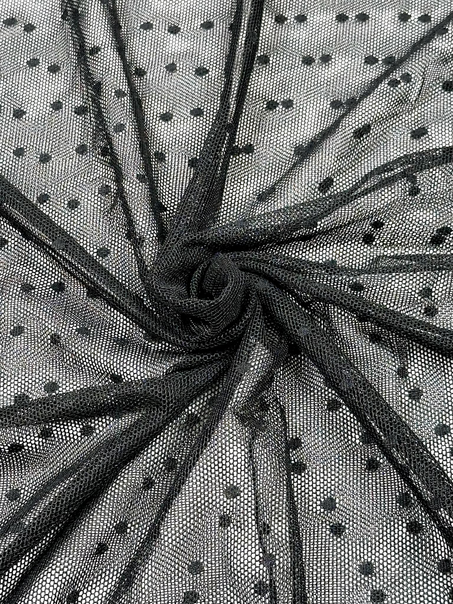 (MESH) TINY BLACK DOTS