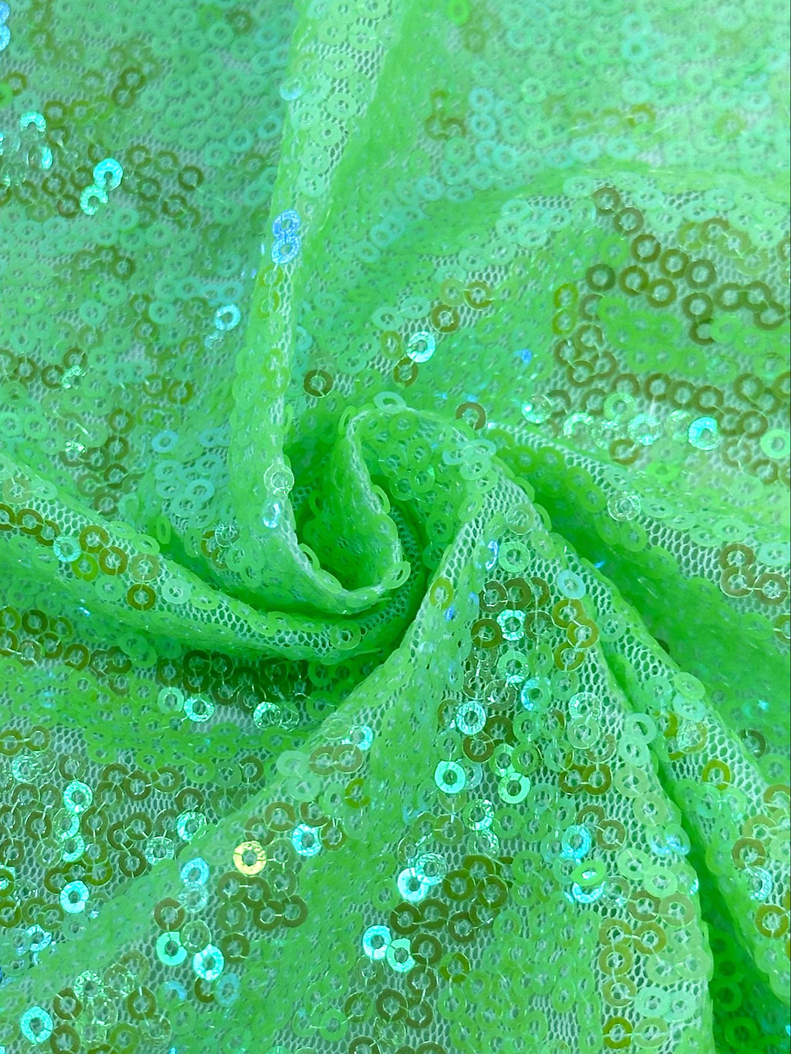 (SEQUIN) LIME GREEN