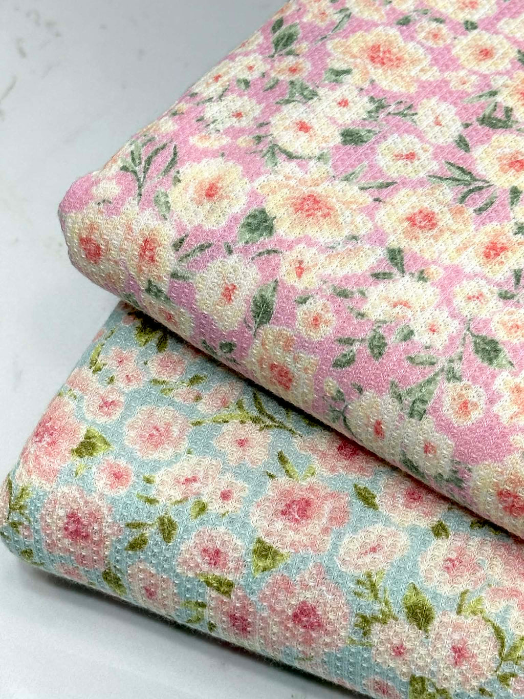(THERMAL) TINY PINK FLOWERS ON SKY BLUE(4)