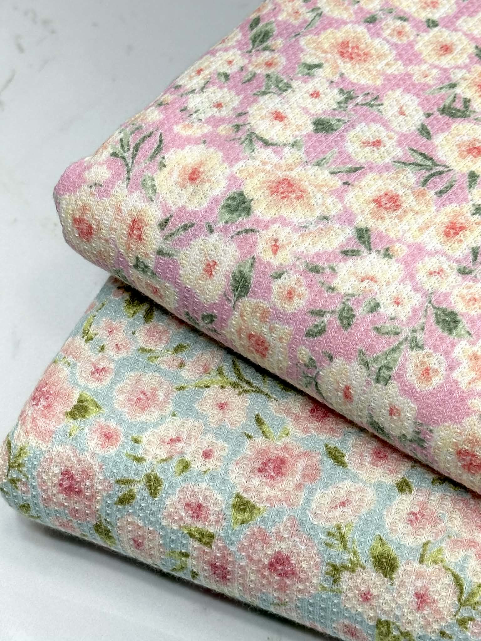 (THERMAL) TINY PINK FLOWERS ON SKY BLUE(4)