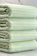 (RIB) SOFT YELLOW AND MINT STRIPES