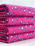 (DBP) TEAL CHEETAH ON FUCHSIA