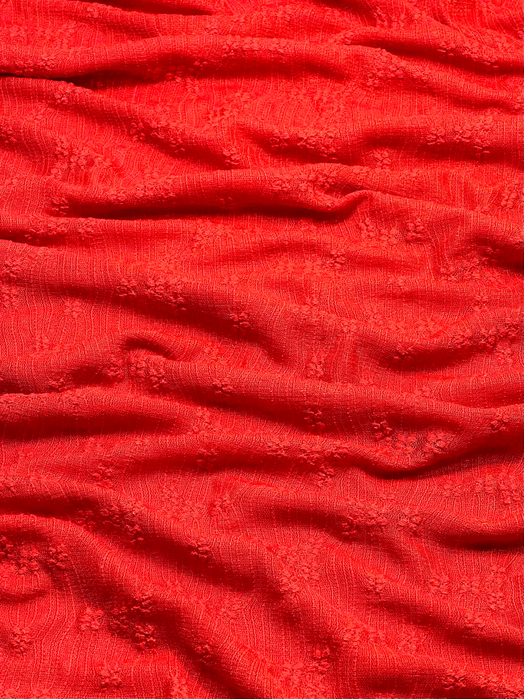 (LACE) 3D RED FLOWER PATTERN