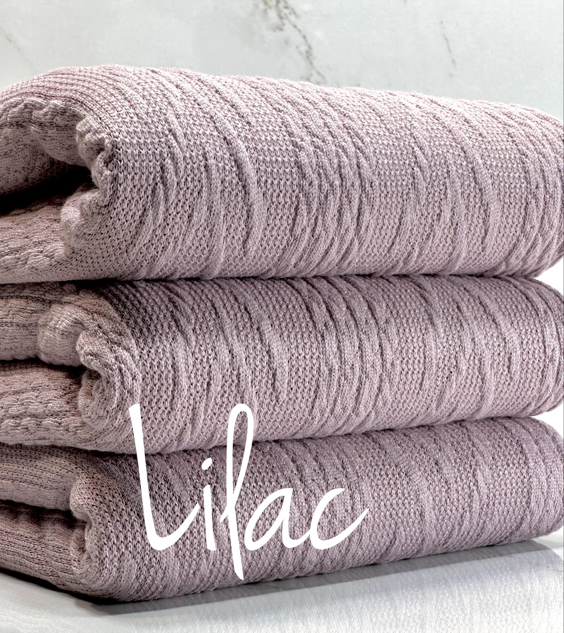 (CABLE KNIT) LILAC (2)
