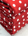 (DBP) OFF WHITE DOTS ON RED