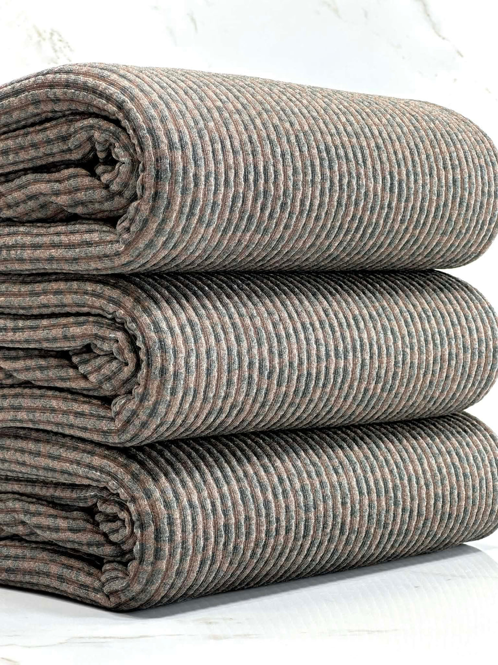 (URBAN RIB) BLACK CHEETAH ON DARK BROWN