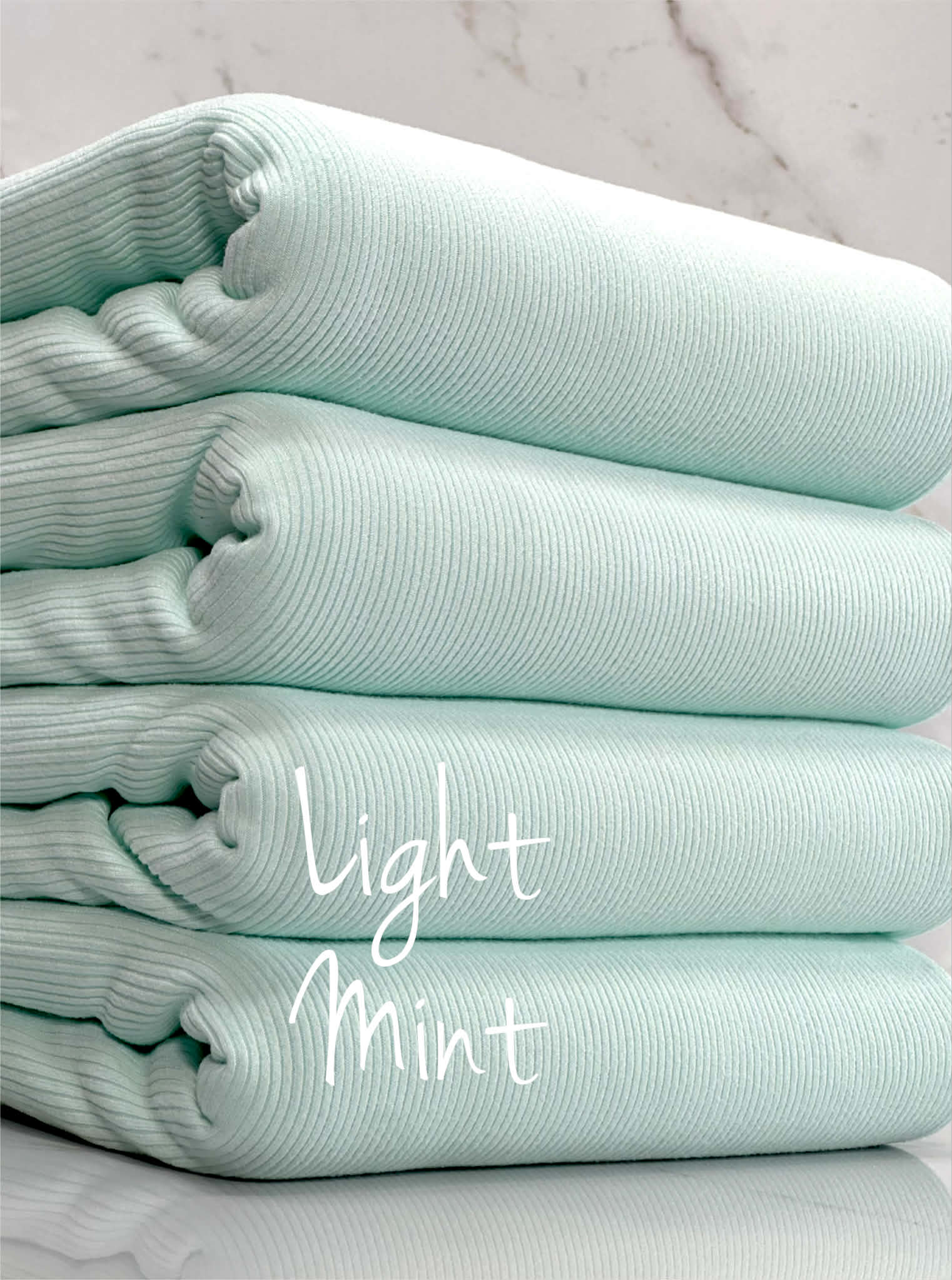 (2X2 SUPER COTTON FEEL RIB) LIGHT MINT
