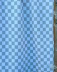 (COTTON RIB) SMALL GRAY CHECKERED