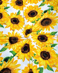 (DBP) BIG SUNFLOWERS ON OFF WHITE