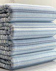 (4X2 YUMMY RIB) LIGHT BLUE, DENIM, AND OFF WHITE STRIPES
