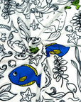 (DBP) MERMAID COLORING FABRIC