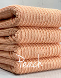 (GOLDEN RIB KNIT) PEACH