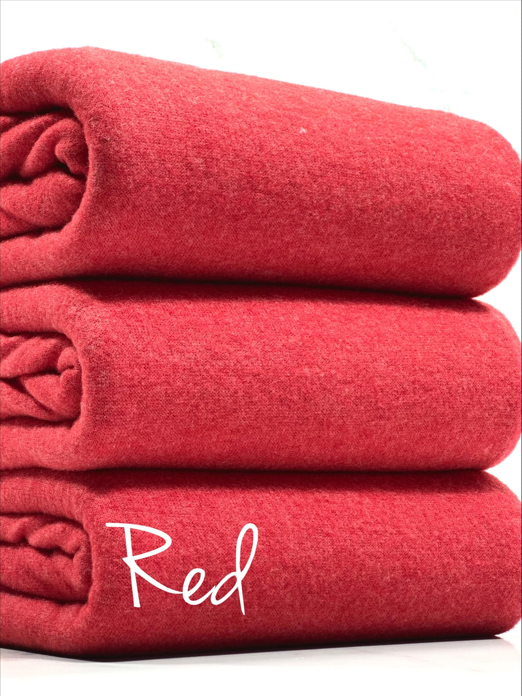 (BRUSHED SWEATER KNIT) RED