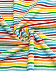 (RIB) RAINBOW STRIPES ON OFF WHITE
