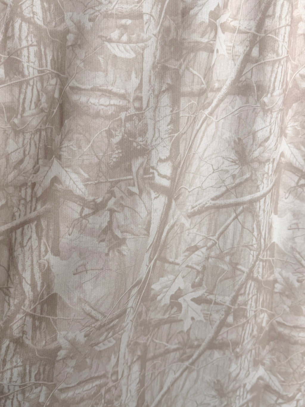 (FRENCH TERRY) TAN WOODLAND  CAMOUFLAGE