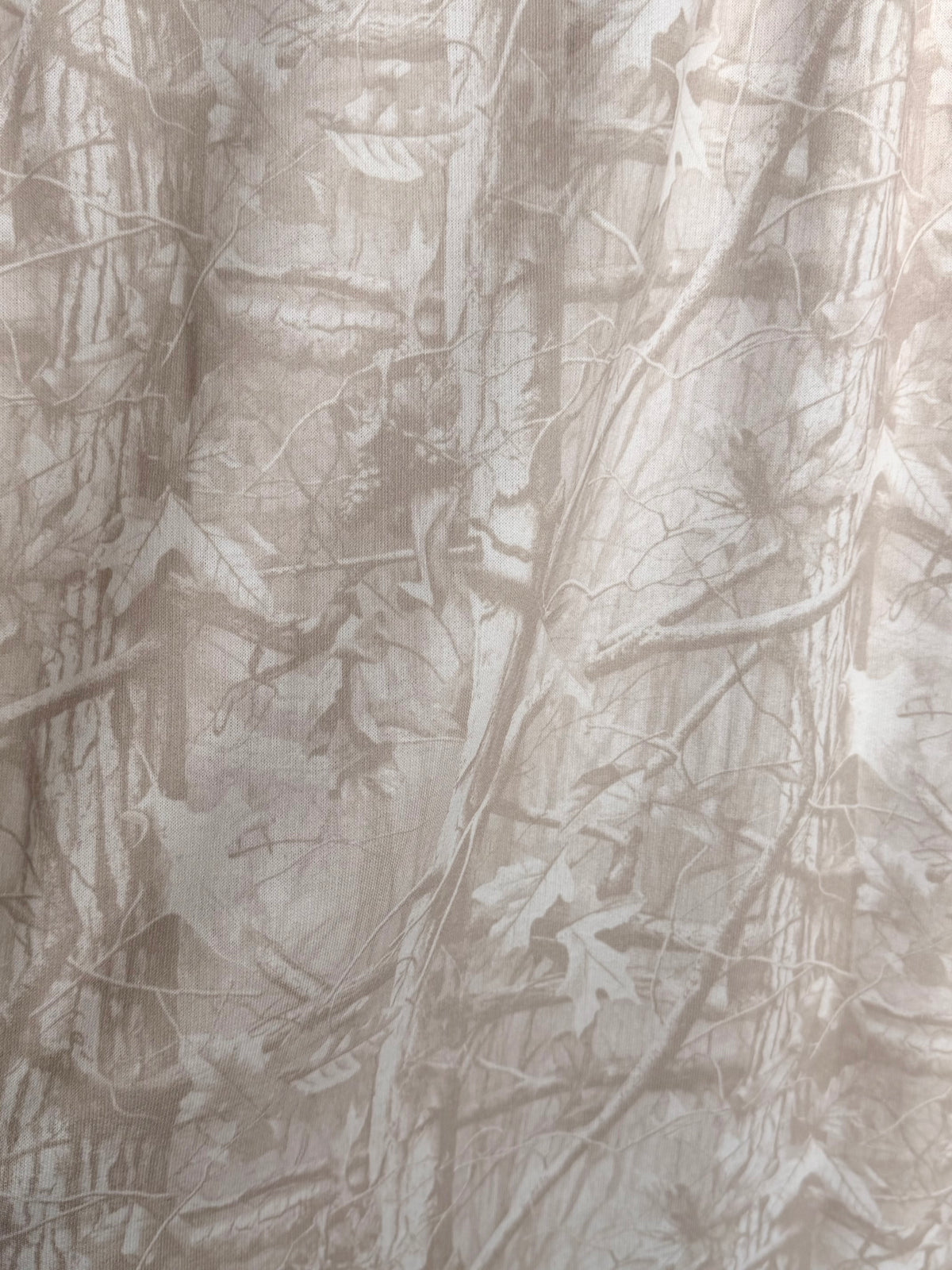 (FRENCH TERRY) TAN WOODLAND  CAMOUFLAGE