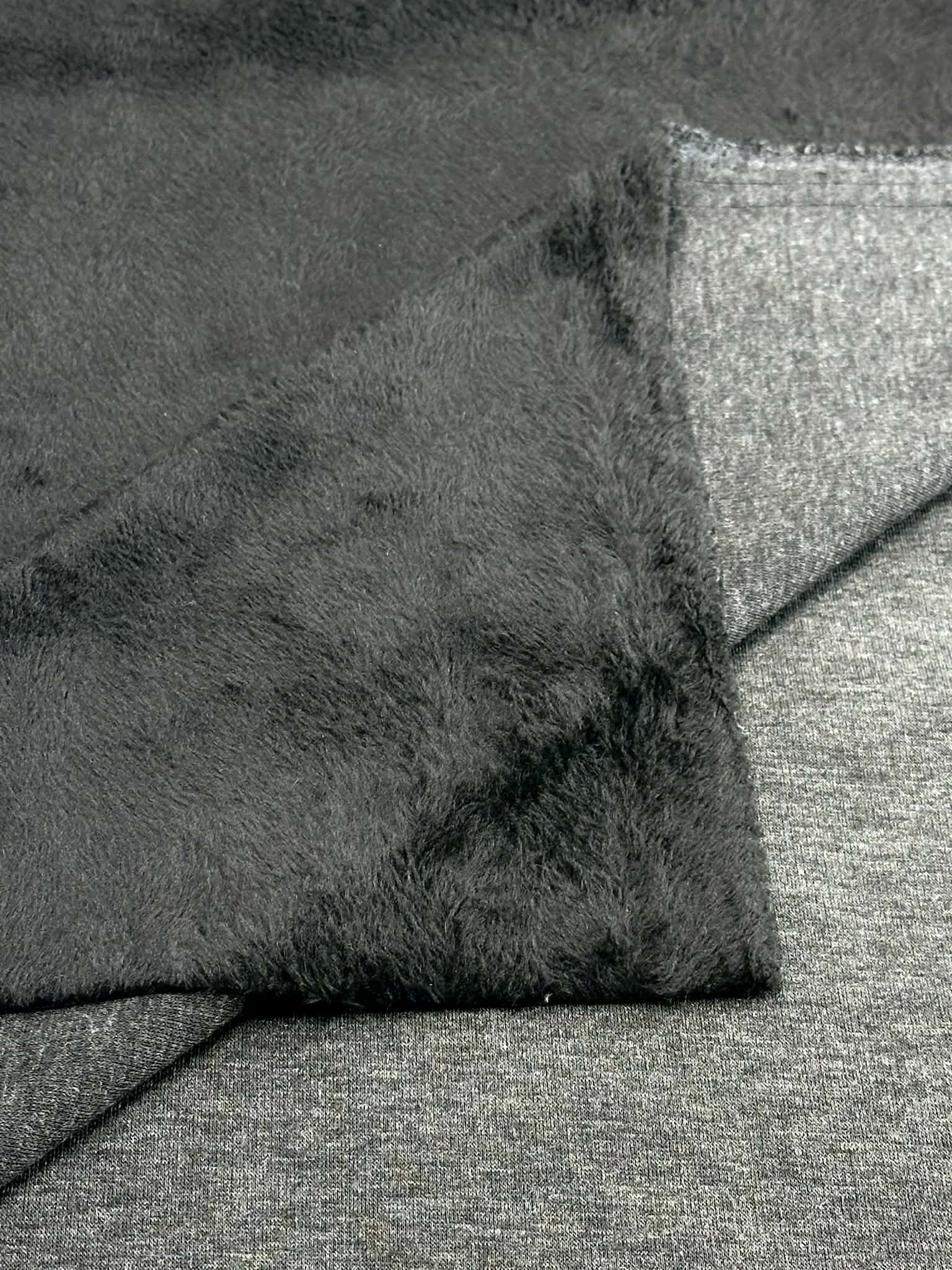(STRETCH FUR) BLACK